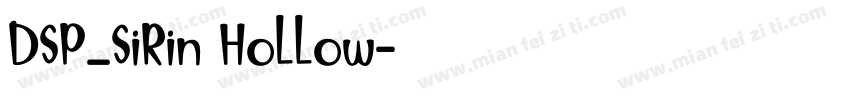 DSP_SiRin Hollow字体转换